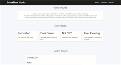 Desktop Screenshot of gravitasworks.com